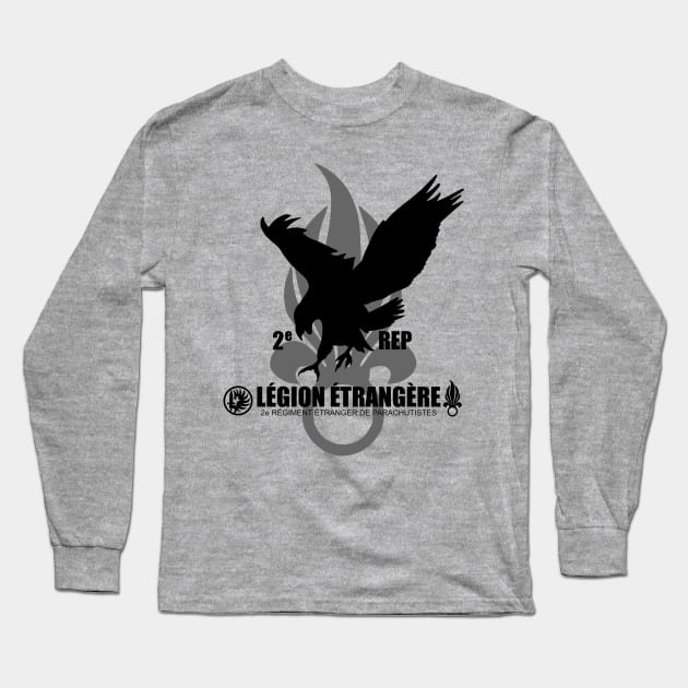 Foreign Legion Paratrooper - 2 REP Long Sleeve T-Shirt by TCP